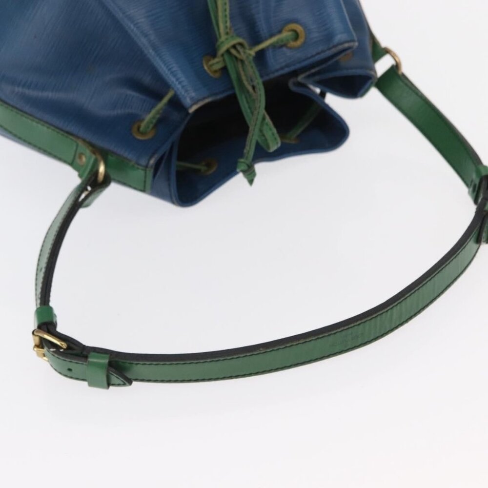 Authentic LOUIS VUITTON Epi Noe Shoulder Bag Bicolor Green Blue M44044 LV - Picture 14 of 16